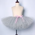 thumbnail image 5 of Disfraz de ratón gris para niños, fiesta de Halloween, tutú con temática de animales, falda de tutú para niñas pequeñas con orejas, cola, pajarita, guantes en la nariz, 5 of 5