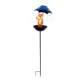 thumbnail image 2 of Comedero solar para pájaros y luz de patio | Decoración de jardín exterior 2 en 1 con estaca | Guirnalda de luces LED automáticas para patio y jardín, 2 of 6