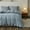Dusty Blue, variant on Simple&Opulence Linen Duvet Cover Set-Pure Linen 3 Pieces Bedding Set, 1 Duvet Cover 104 × 92 Inches and 2 Pillowcases-Coconut Button Collection Soft & Cozy ,Cooling Bedding-Linen/Beige, King