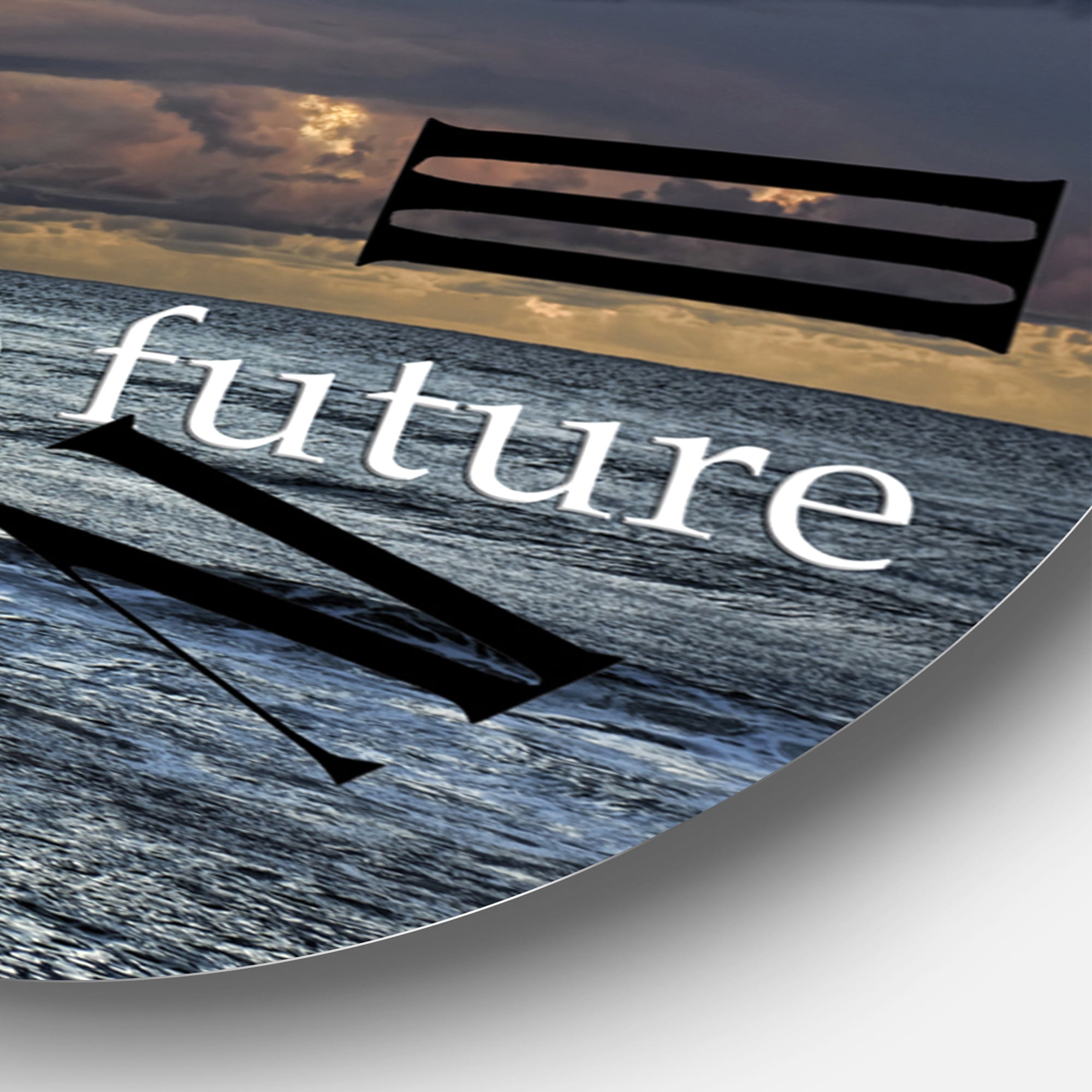 Designart 1 in Coastal Wall Clock