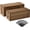 Dark brown, variant on Wooden Cable Management Box Set of 2 - Solid Wood Large & Small Cord Organizer Hides Power Strips, Chargers & Wires for Desk, TV Stand, Home Office