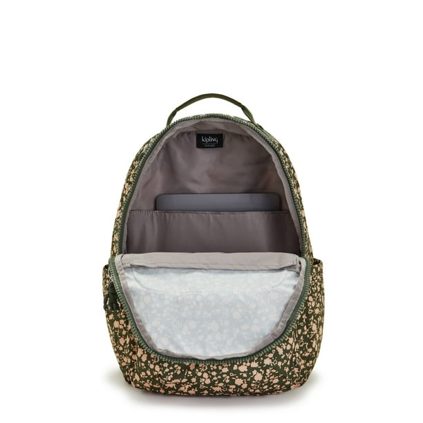Kipling gold backpack top