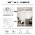 thumbnail image 6 of 60" x 80" Height Mirror Sliding Closet Doors Forested With Silent Sliding Rollers, Contemporary Design For Walk-In Closets And Nursery Rooms, 6 of 8