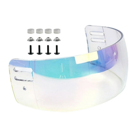 Lipstore Ice Hockey Helmet Visor Helmet Spare Parts Blue Coating Surface Anti Scratch