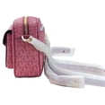 thumbnail image 6 of Michael Kors Jet Set Travel Medium Signature Pvc Pocket Camera Bag Crossbody Handbag (Berry Multi Signature), 6 of 7