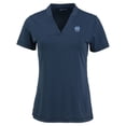 thumbnail image 2 of Women's Cutter & Buck Heather Navy North Carolina Tar Heels Alumni Forge Heathered Stretch Blade Top, 2 of 3
