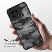 IBMRS For Xiaomi 13 Case, Shockproof Clear Phone Case (Camo Black)