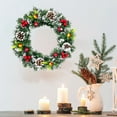 thumbnail image 4 of Christmas Wreath – 16 inch Holiday Door Hanging Decoration for Home, Hotel & Mall – Christmas Garland Wreath for Indoor & Outdoor Decor, 4 of 5