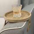 thumbnail image 4 of Sofa Armrest Tray, Mistaha Sofa Arm Rest Tray Clip Table, Bamboo Armrest Couch Tray Table, Couch Arm Table for Home/Drinks/Remote Control/Snacks Holder, 4 of 8