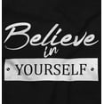 thumbnail image 2 of Believe in Yourself Motivational Girls Kids T Shirt Tees Teen Brisco Brands M, 2 of 6