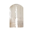 thumbnail image 2 of Gallickan White Lace Sheer Curtain with Floral Embroidery, Rod Pocket Semi-Sheer Window Drape 63x55 Inches, for Home Decor, 1pc Curtains, 2 of 6