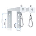 thumbnail image 4 of Soporte de pared para pantalla de proyector con soportes en L Suptek PRL002W, color blanco, 4 of 6