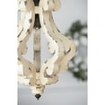 thumbnail image 4 of Farmhouse Pendant Chandelier, Distressed White, French Country Wood Design, Bulb Not Included, 4 of 8