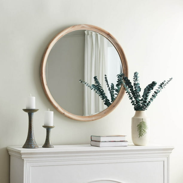 Grand Whitewash Round 33 Wall Mirror Com Grand Whitewash Round 33 Wall Mirror, Wine Barrel Mirror Target