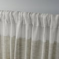thumbnail image 4 of Exclusive Home Bern Stripe Light Filtering Semi-Sheer Rod Pocket Curtain Panel Pair, 54"x96", Natural, 4 of 6