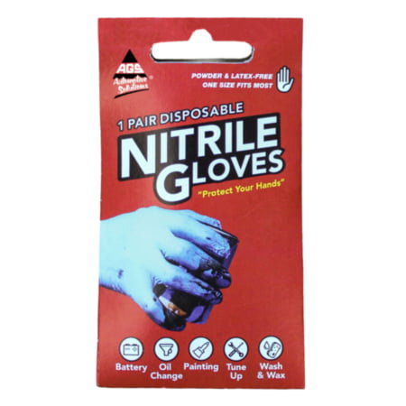 American Grease Stick (AGS) Disposable Nitrile Gloves, 1 pair