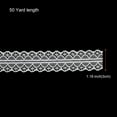 thumbnail image 2 of Unique Bargains 1.2 Inch Wide 50 Yard Lace Ribbon Floral Pattern White Lace Trim Ribbon for Gift Wrapping, Wedding Decor, 2 of 5
