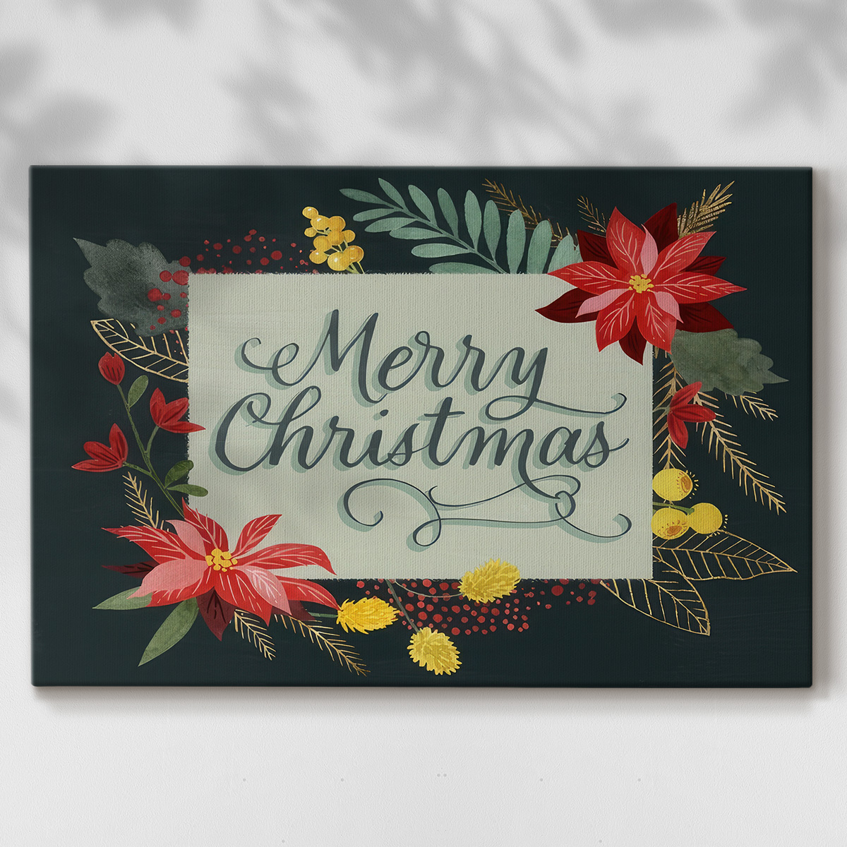 Bright Christmas Night I- Gallery Wrapped Canvas