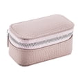 thumbnail image 2 of Estuche de viaje portátil para joyas, organizador de viaje para pendientes, pulseras y anillos. Rosa claro, 2 of 9
