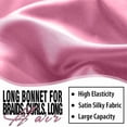thumbnail image 4 of Extra Large Hair Long Silk Bonnet Cap With Elastic Satin Hair Band Comfortable Head Cover Night Sleep Hat For Sleeping Shower Blue, 4 of 6