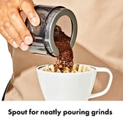 OXO Brew Compact Conical Burr Coffee Grinder, Stainless Steel Burrs, Matte Black