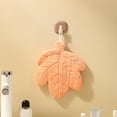 thumbnail image 4 of 1Pcs Leaf Shaped Hanging Kitchen Towels With Hanging Loop Cute Multi-functional Hand Towel Absorbent Easily Drying For Bath/Kitchen/Living Room, 4 of 7