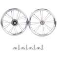 thumbnail image 2 of Wheelset, Three Speed Change Rim Motocross Tires, Front 2 Rear 5 Bearing V Brake 14in Disc Brake for Road Bike Motocross BIke Bicycle black,red,silver, 2 of 8