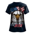 thumbnail image 6 of CAICJ98 Women's 250Th Anniversary Print V-Neck T-Shirt 1776-2026 250Th Anniversary Tee Patriotic T Shirt Women (Dark Blue,XXL), 6 of 6