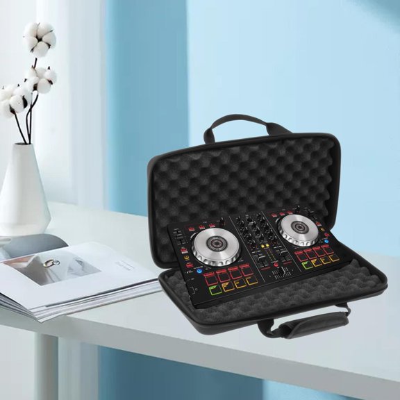 Funda para controladores de DJ, funda interior suave portátil, funda de transporte Eva, funda protectora de esponja a prueba de golpes, bolsa Gig, 40cmx25cmx7cm Hugo Estuche para equipo de DJ