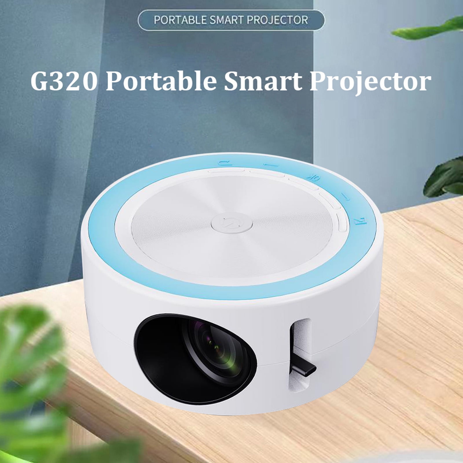 Mini Projector, Portable 1080p Projector, Outdoor Movie Projector Home Movie LED Video Projector, Movie Projector With USB Interface And Remote Control