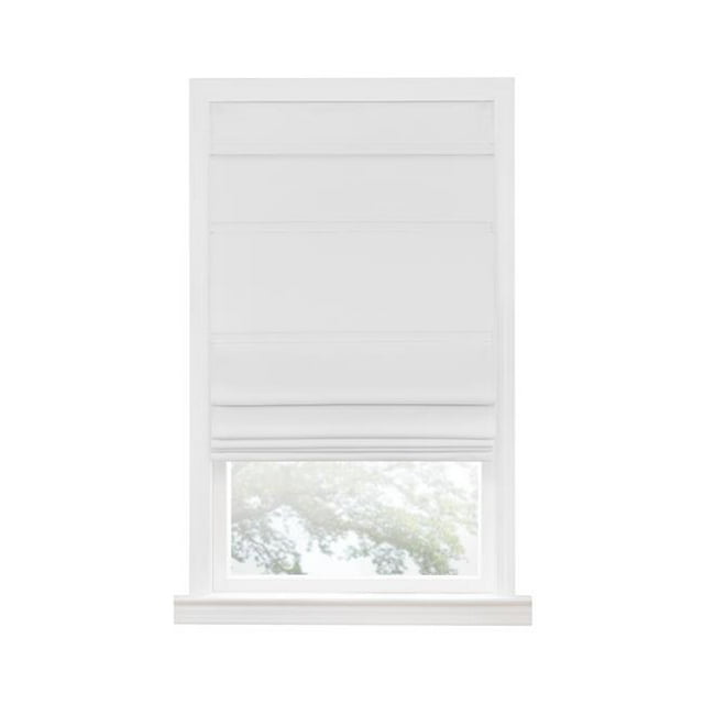 Store Romain Sans Cordon de 35 x 64 Po, Blanc
