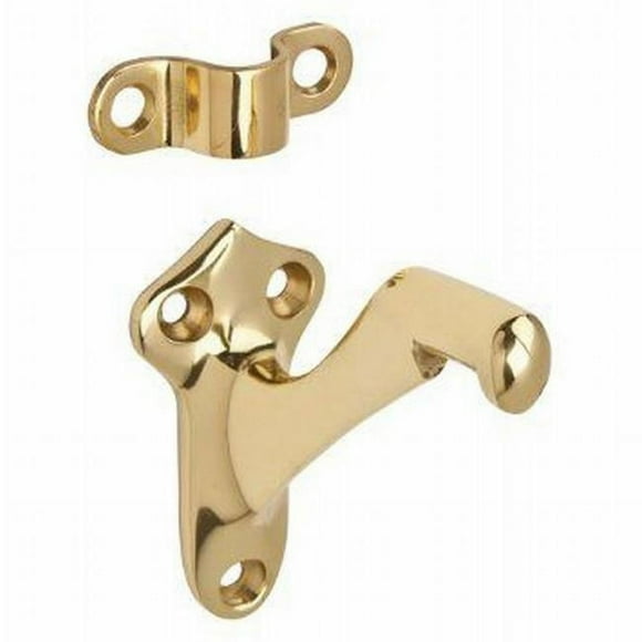 Ives 59MB3 Handrail Bracket - Bright Brass