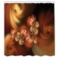 thumbnail image 2 of Ambesonne Abstract Surreal Shower Curtain, Fractal Spiral, 69"Wx75"L, Chocolate Cinnamon, 2 of 4