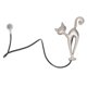 thumbnail image 1 of Decorative Curtain Rope 1Pack Cat Shape Curtain Buckle for Living Room Homeowners Modern Style, 1 of 3