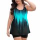thumbnail image 5 of TaTaai Women's Modern Graphic Bikini Set, Gradient Print Push Up Swimsuit with Sheer Mesh Cover, Tech Inspired Racerback Two Piece Gift, 5 of 7