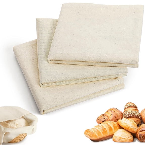 4PCS Tea Towels for Baking Sourdough, 14x18.8 Inch Reusable Thick Bread Towels for Proofing, Bread Cloth for Pastry