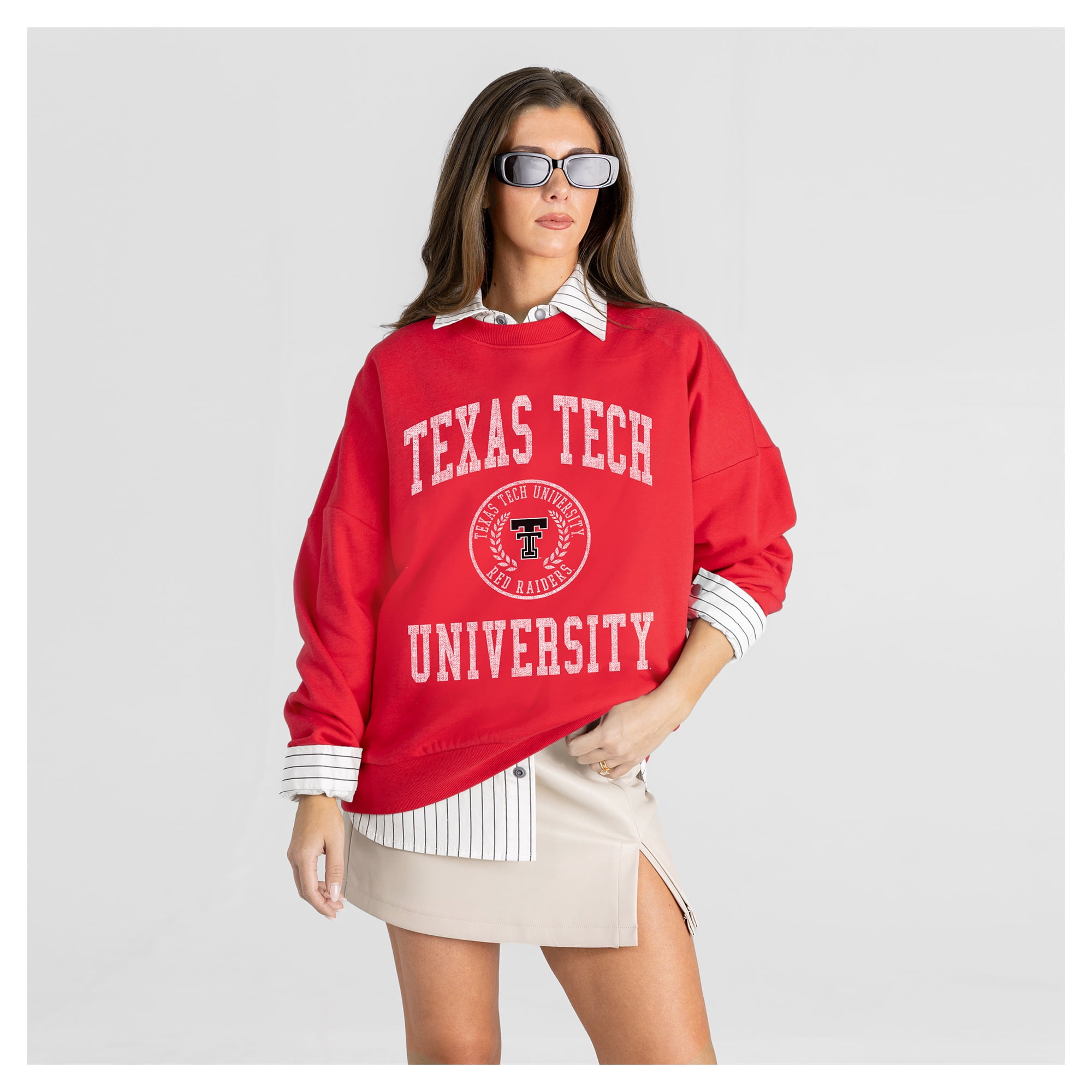 Women's Gameday Couture Red Texas Tech Red Raiders Prime Play Sweatshirt