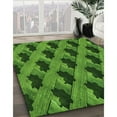 thumbnail image 2 of Ahgly Company Indoor Rectangle Patterned Deep Emerald Green Area Rugs, 2' x 4', 2 of 6