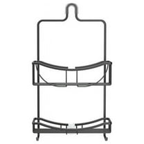 Better Living 13635 Venus 2 Tier Shower Caddy, Black Aluminum