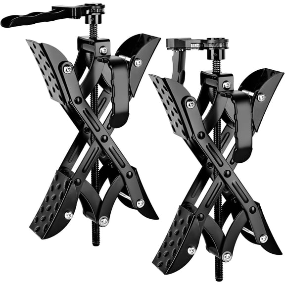 Yesker RV Wheel Chock with Built-in Wrench, Heavy Duty Wheel Chocks for Travel Trailers, X Chocks Wheel Stabilizer for Travel Trailers and Camper, Fits for Tire Spacing 3” to 10”