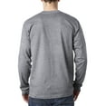thumbnail image 3 of Bayside Adult 6.1 oz., 100% Cotton Long Sleeve Pocket T-Shirt - BA8100, 3 of 4