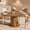 Walnut, variant on Extendable Round Dining Table, Oval Kitchen Table with Adjustable Design, Farmhouse Dining Table for Living Room, Party