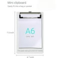 thumbnail image 2 of 5 Pack Mini Plastic Clipboards A6 4.7x7.3" for Notes, Office, School, Home Use, Cute Classroom Supplies for Notes, Memo Boards (Colorful), 2 of 8