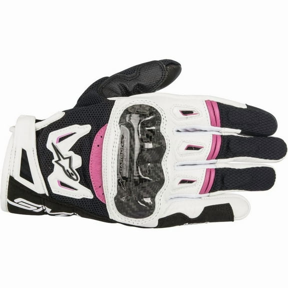 Alpinestars Stella SMX-2 Air Carbon v2 Gloves - Black/White/Pink - MD