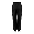thumbnail image 7 of Womens Jogger Pants with Multi Pockets Cotton Fleece Drawstring Elastic Waist Cinch Bottom Cargo Sweatpants Loose (M, Black), 7 of 7