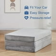 thumbnail image 6 of ZXNYH Folding Mattress, 4" Foldable Mattress with Storage Bag Tri Foam Topper Floor Cot Mattress, Guset Bed with Machine Washable Cover and Waterproof Lining, CertiPUR-US Certified 25 x 75 Inch, 6 of 6