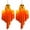 A002- Orange, variant on 2 Pack Hanging Ghosts Halloween Decor, Orange 20 Inch Light Up Ghosts, Halloween Led Lights, Waterproof Fabric for Indoor Outdoor Halloween Party Yard Porch Decorations