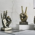 thumbnail image 4 of Retro Hand Gesture Sculpture Thumb Sign Ornament Figurine Statue Desk Decor, 4 of 7