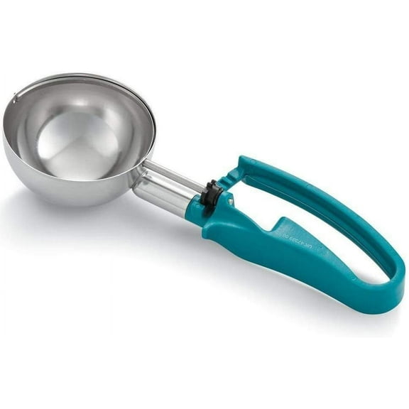 Vollrath 47389 S/S 6 Oz. / #5 Squeeze Disher with Teal Handle