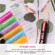 thumbnail image 3 of Rotuladores Shimmer Marker Set Resaltador borrable Rotuladores de contorno metálico para escribir Dibujo 12pcs Inevent EL014203-02, 3 of 6